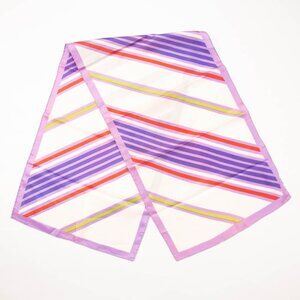 Vintage Retro Stripes Scarf Accessory Made in Japan